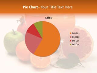 Cut Healthy Feed Fruit PowerPoint Template