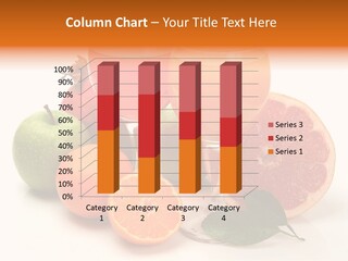 Cut Healthy Feed Fruit PowerPoint Template
