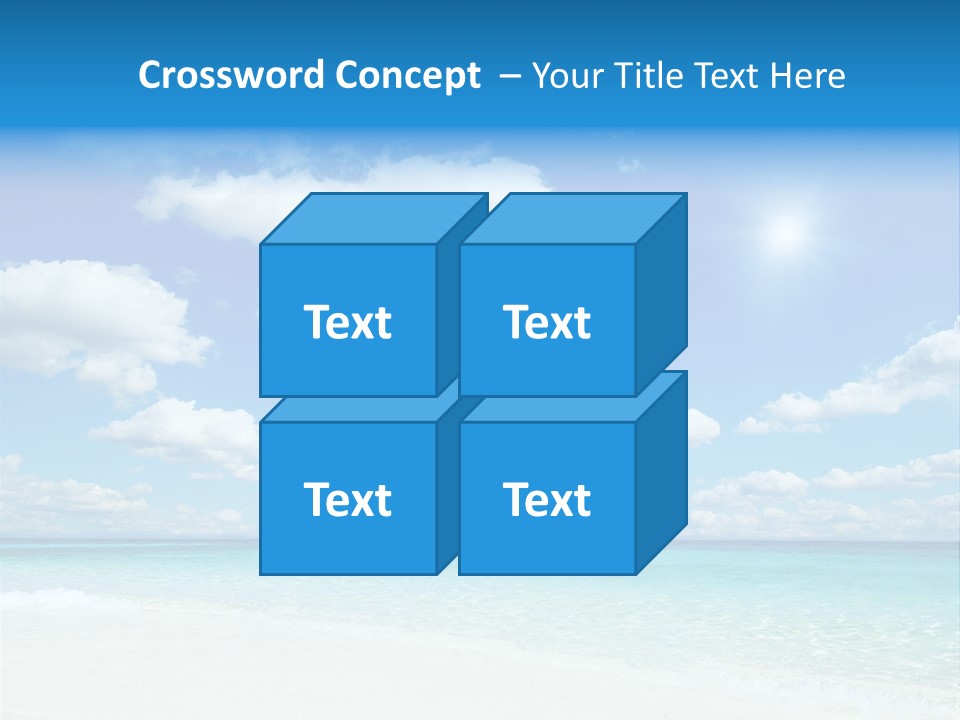 Coast Tropic Sky PowerPoint Template