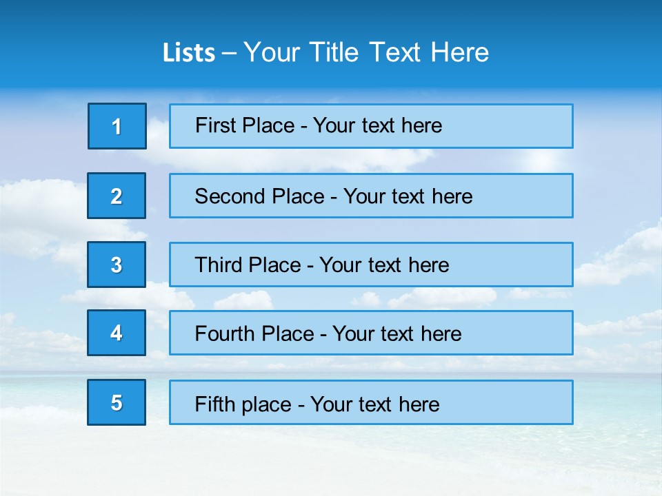 Coast Tropic Sky PowerPoint Template