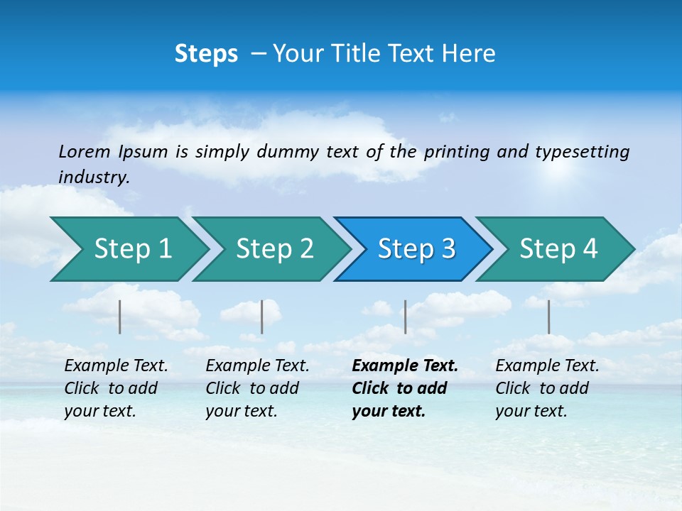 Coast Tropic Sky PowerPoint Template