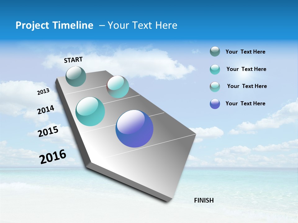 Coast Tropic Sky PowerPoint Template