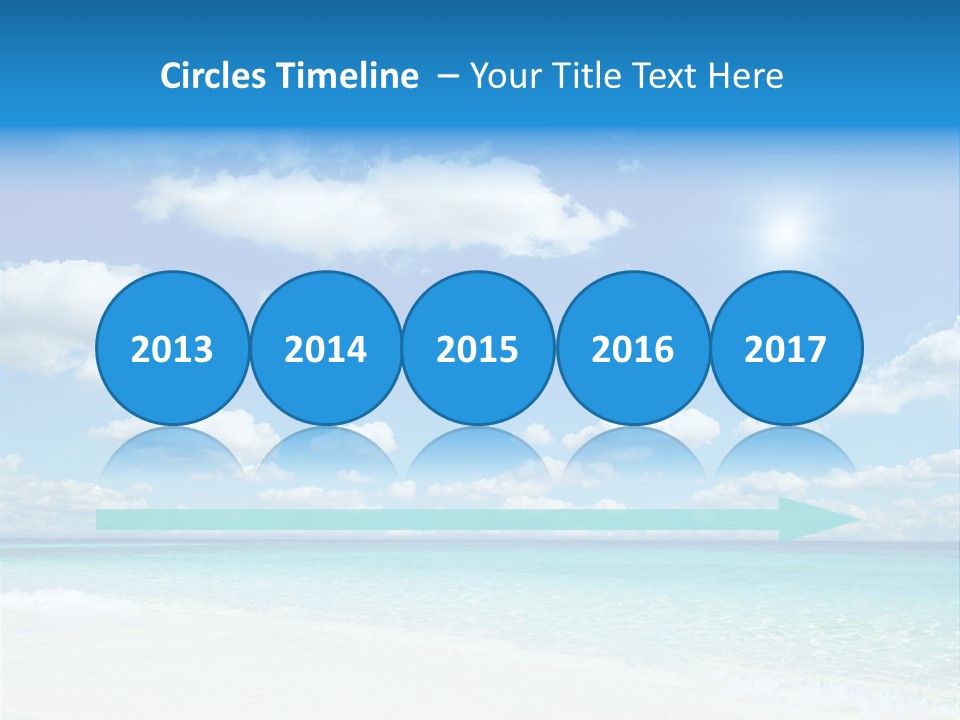 Coast Tropic Sky PowerPoint Template