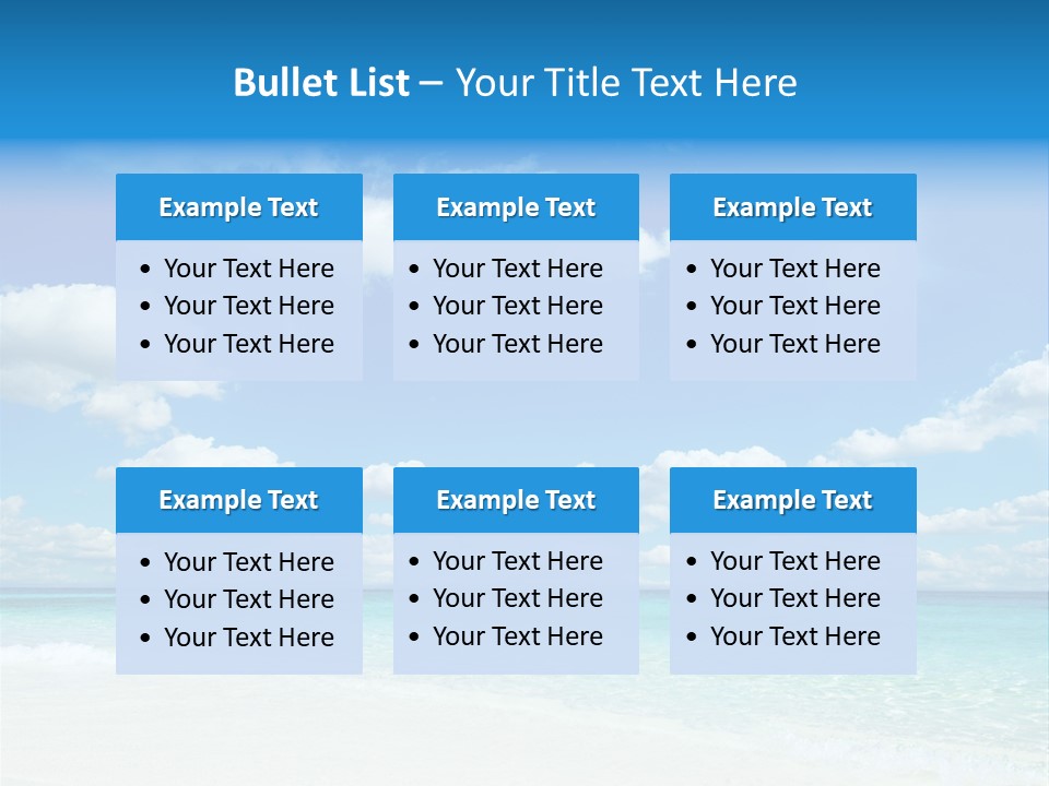 Coast Tropic Sky PowerPoint Template