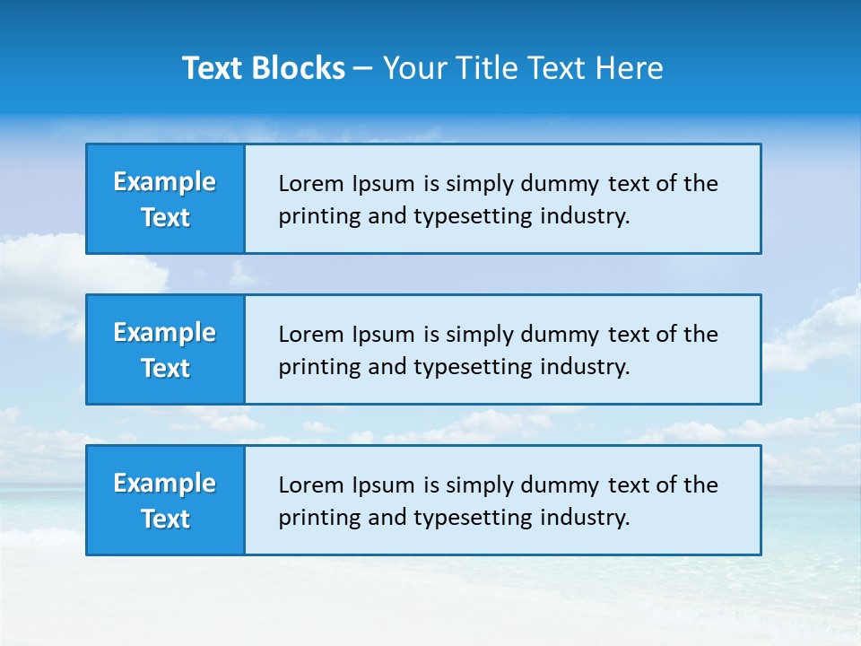 Coast Tropic Sky PowerPoint Template