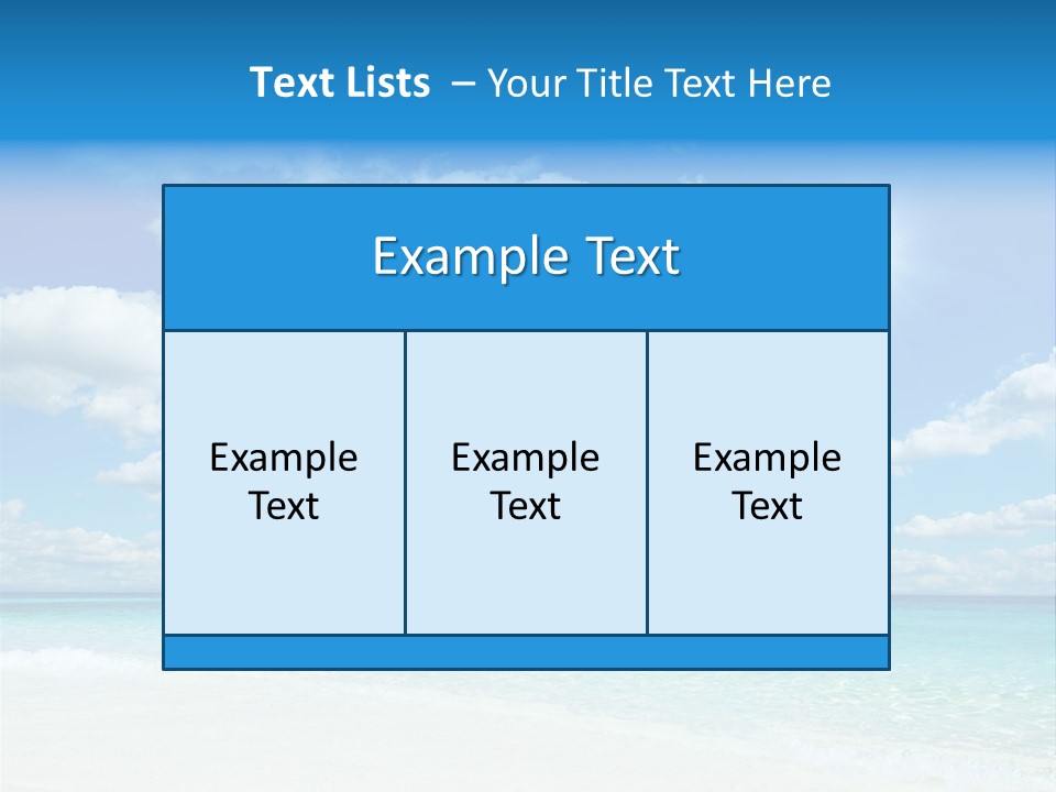 Coast Tropic Sky PowerPoint Template