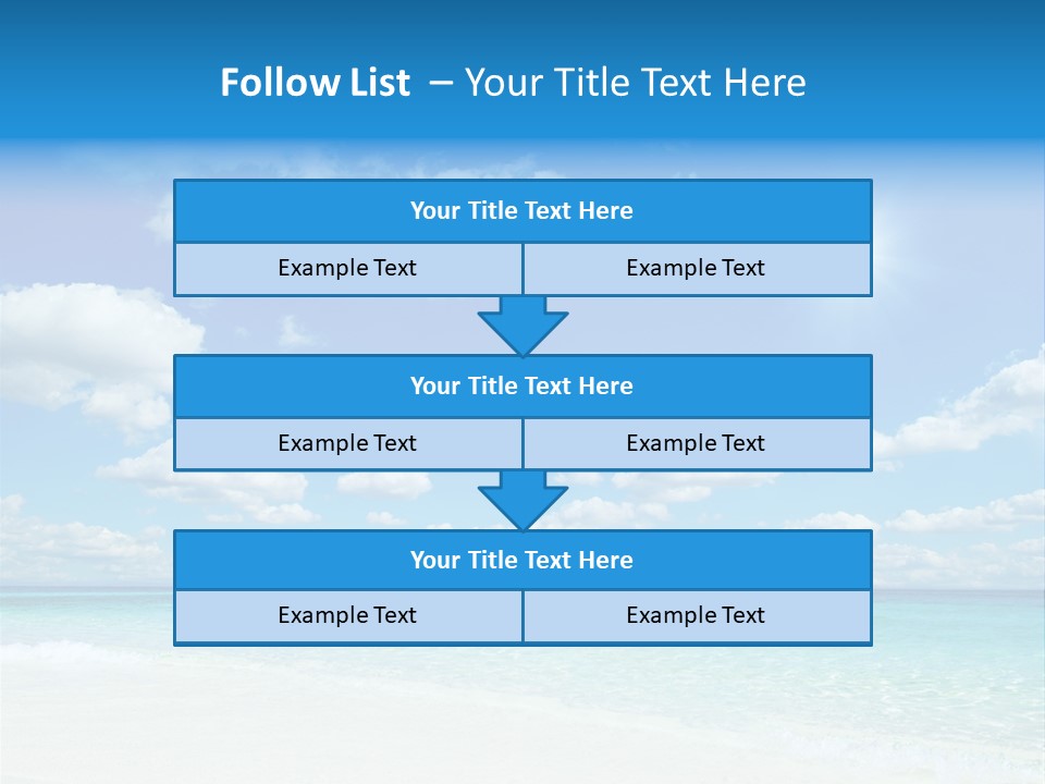 Coast Tropic Sky PowerPoint Template