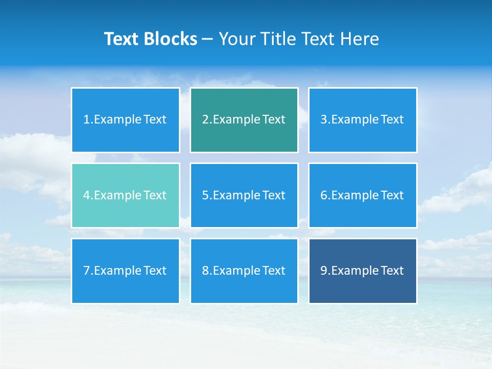 Coast Tropic Sky PowerPoint Template