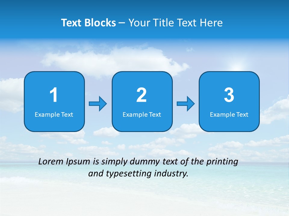 Coast Tropic Sky PowerPoint Template
