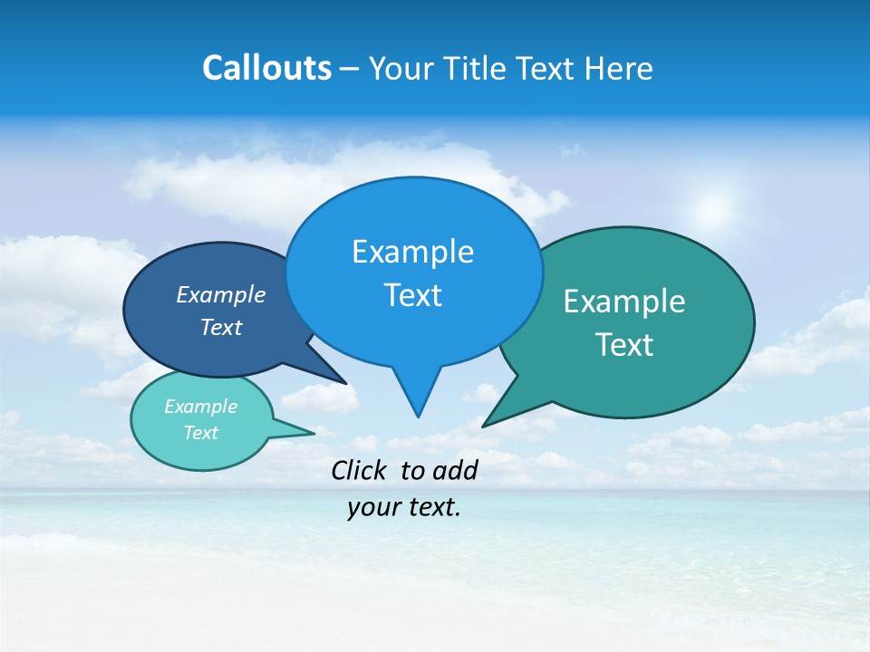 Coast Tropic Sky PowerPoint Template