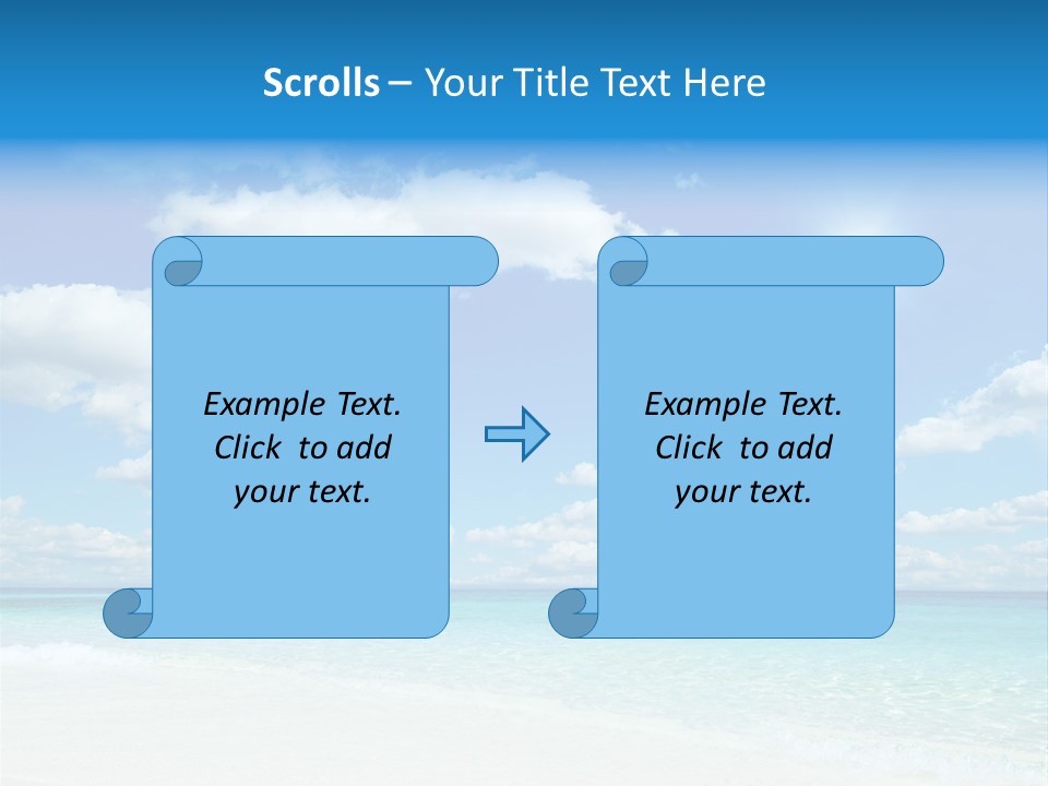 Coast Tropic Sky PowerPoint Template