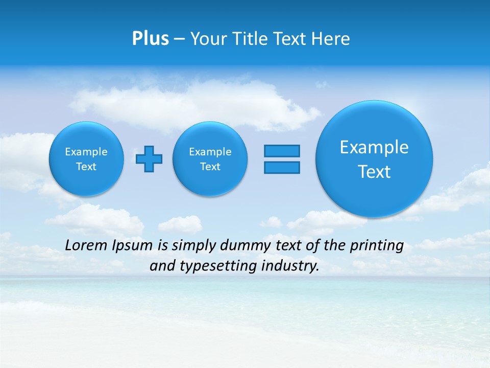 Coast Tropic Sky PowerPoint Template