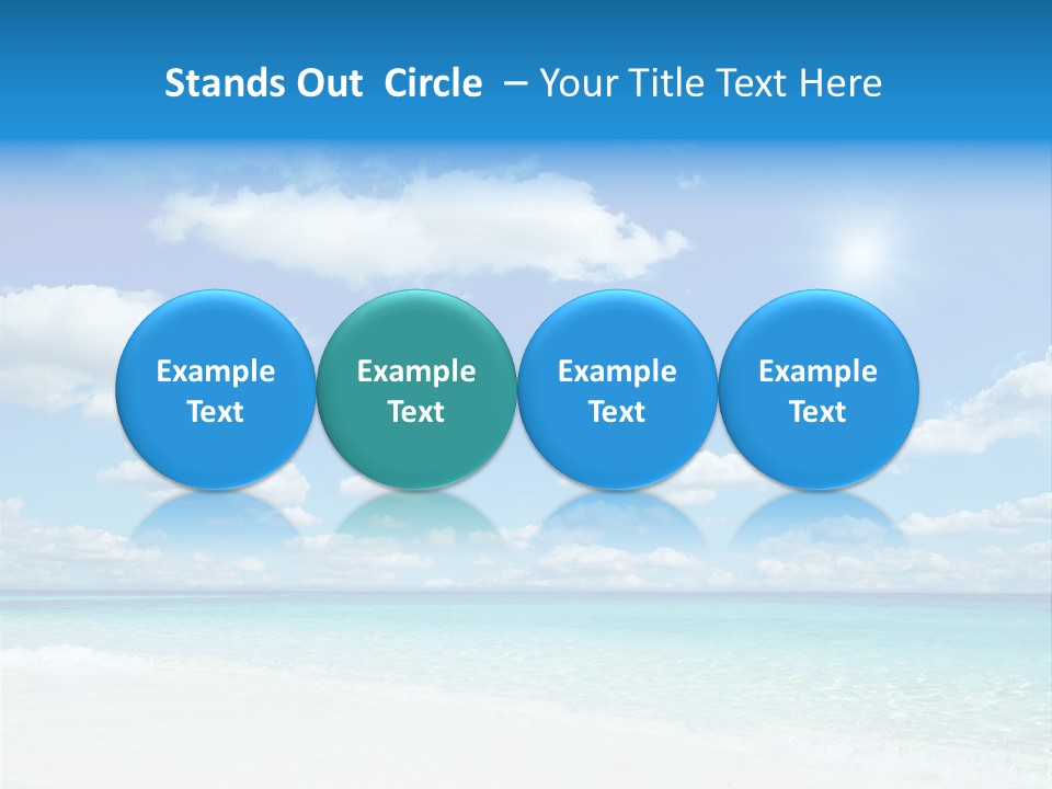 Coast Tropic Sky PowerPoint Template