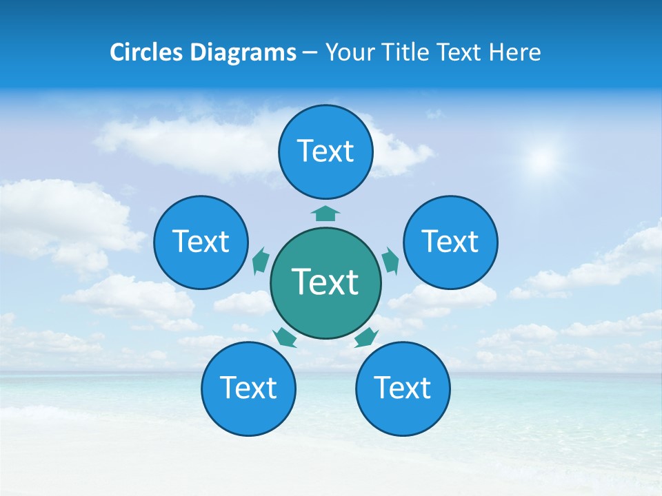 Coast Tropic Sky PowerPoint Template