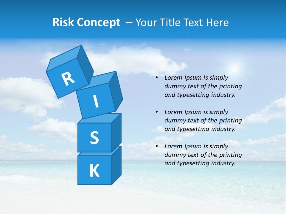 Coast Tropic Sky PowerPoint Template
