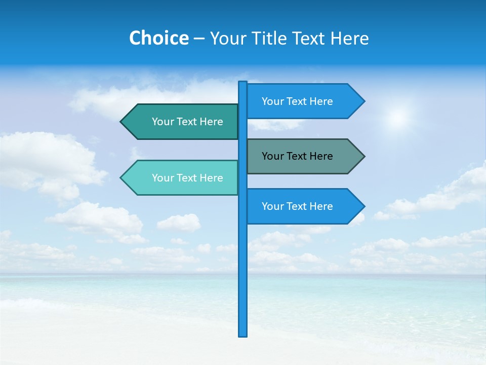 Coast Tropic Sky PowerPoint Template