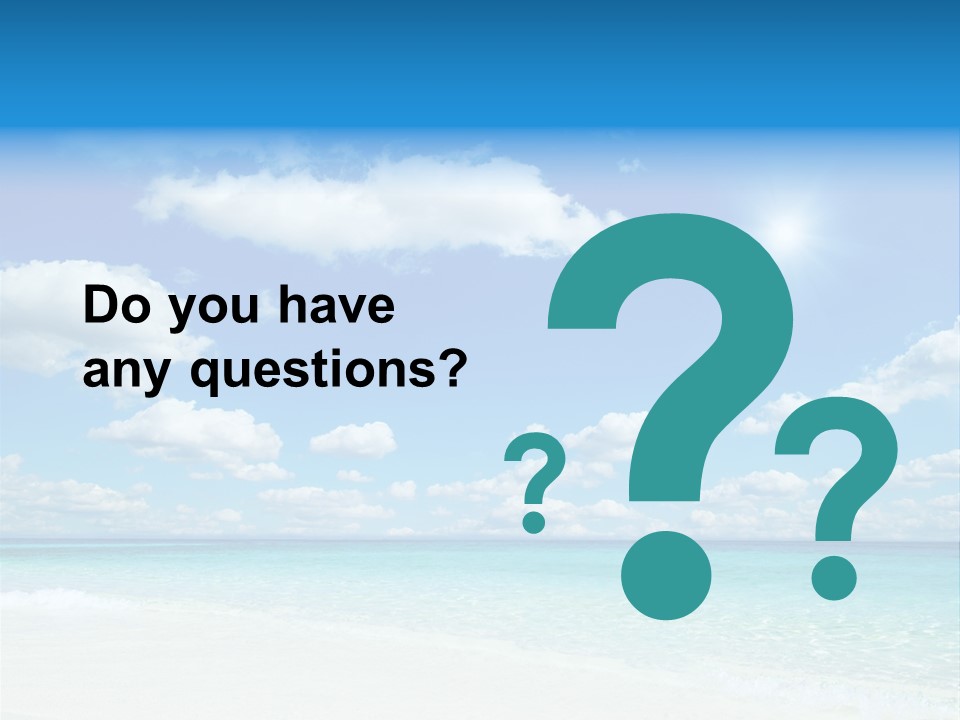 Coast Tropic Sky PowerPoint Template