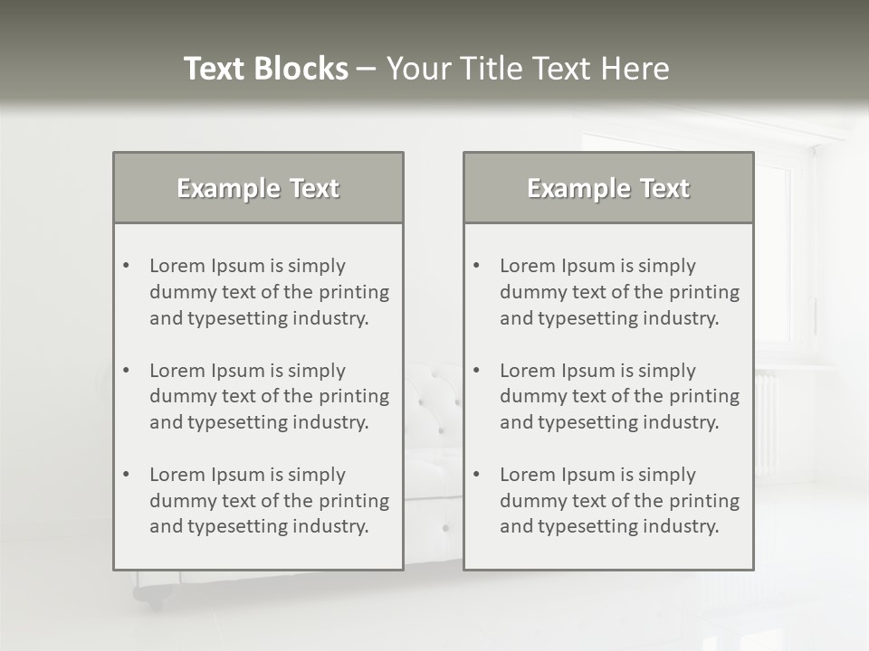 Day Indoor Floor PowerPoint Template