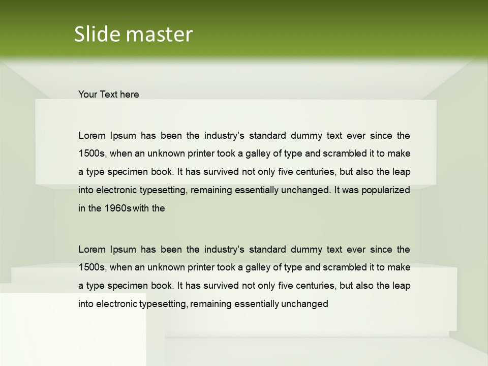 Wide Modern House PowerPoint Template