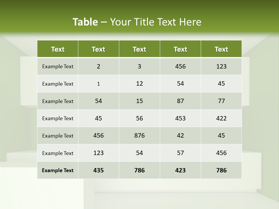 Wide Modern House PowerPoint Template