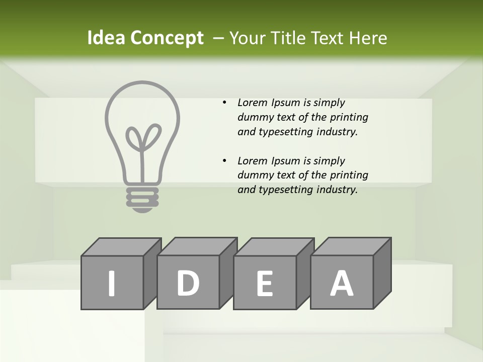 Wide Modern House PowerPoint Template