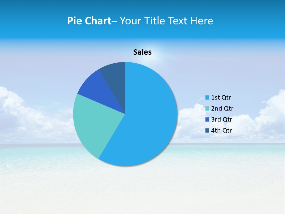 White Seascape Paradise PowerPoint Template