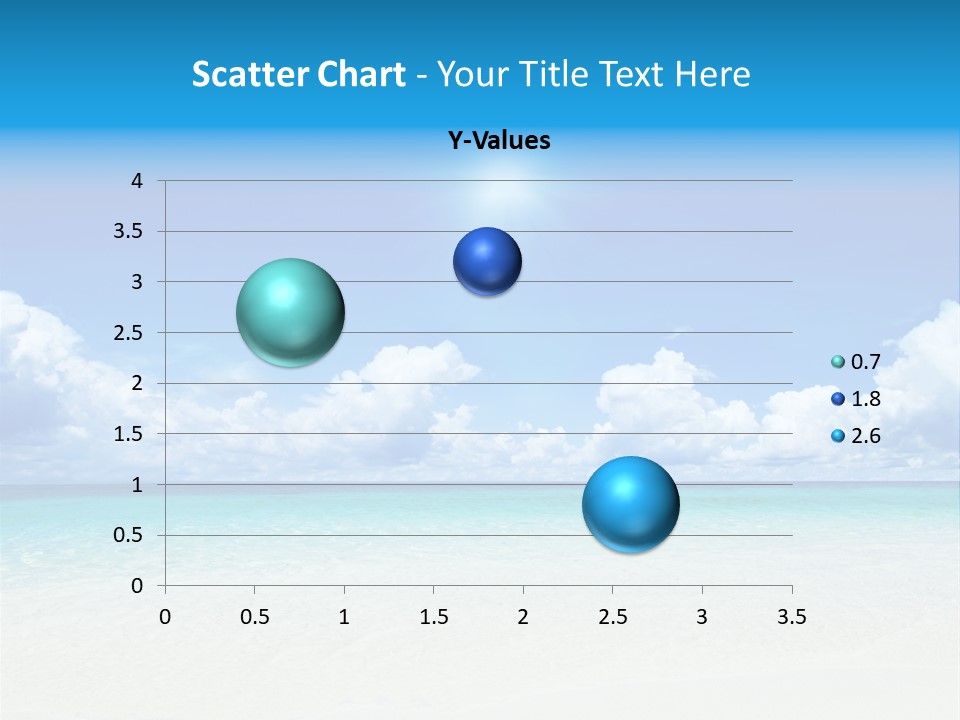 White Seascape Paradise PowerPoint Template