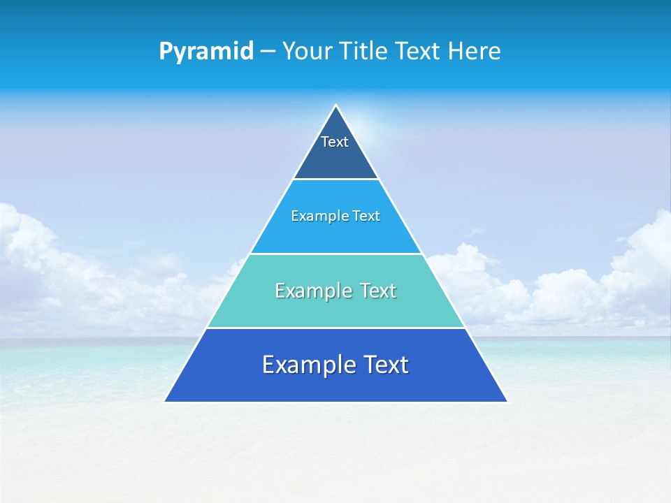 White Seascape Paradise PowerPoint Template