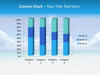 White Seascape Paradise PowerPoint Template