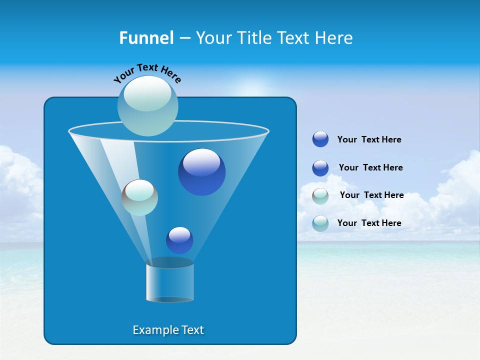 White Seascape Paradise PowerPoint Template