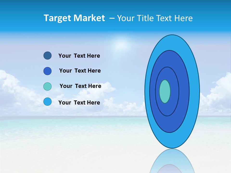 White Seascape Paradise PowerPoint Template