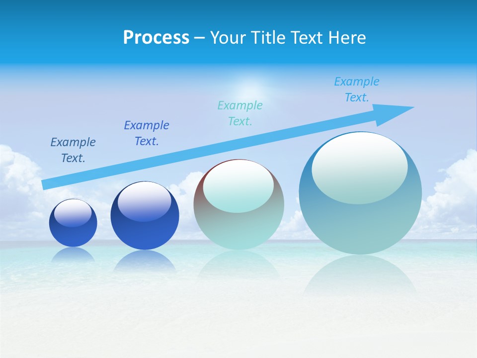 White Seascape Paradise PowerPoint Template