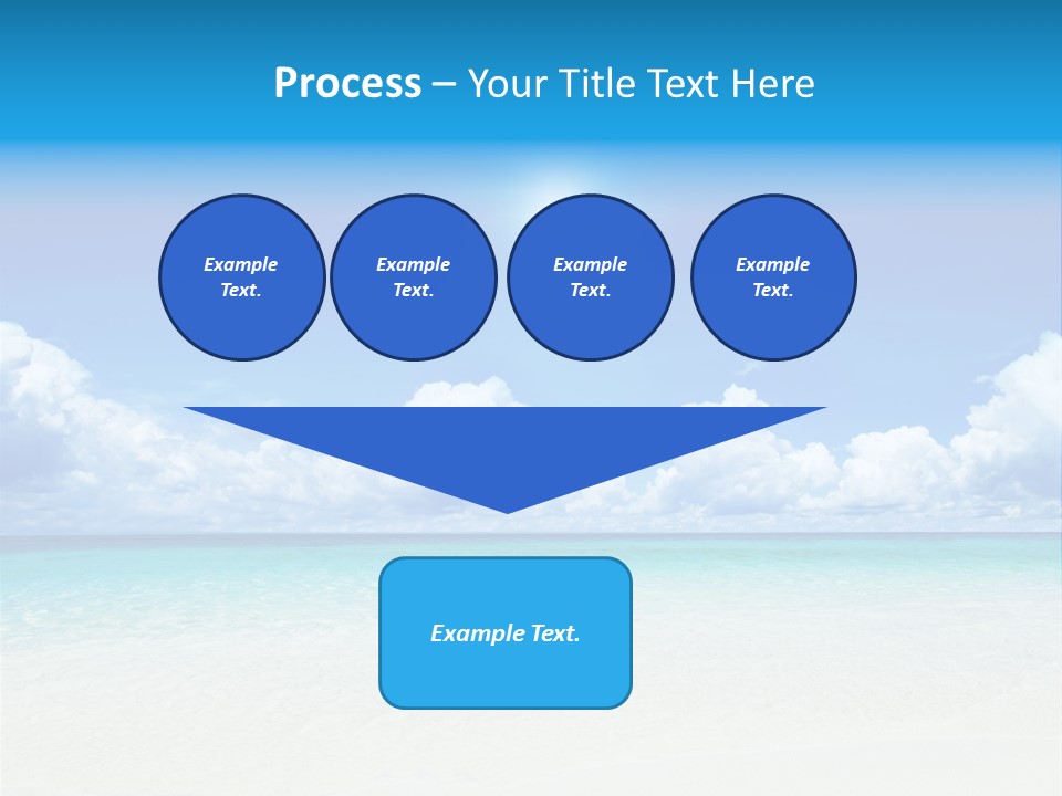White Seascape Paradise PowerPoint Template