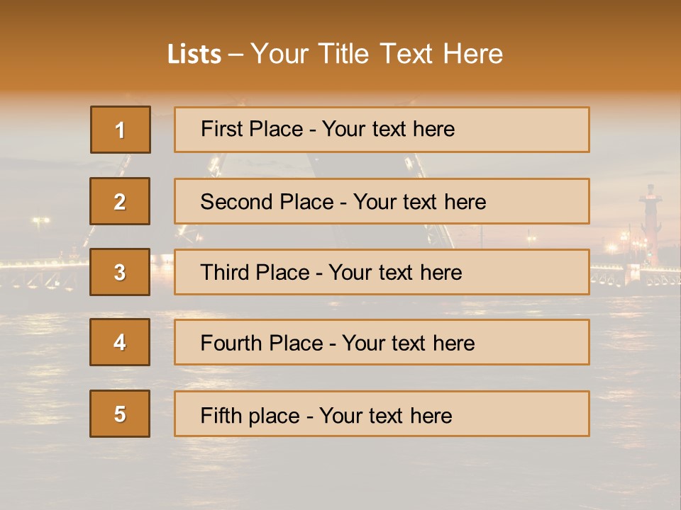 Top Modern Card PowerPoint Template