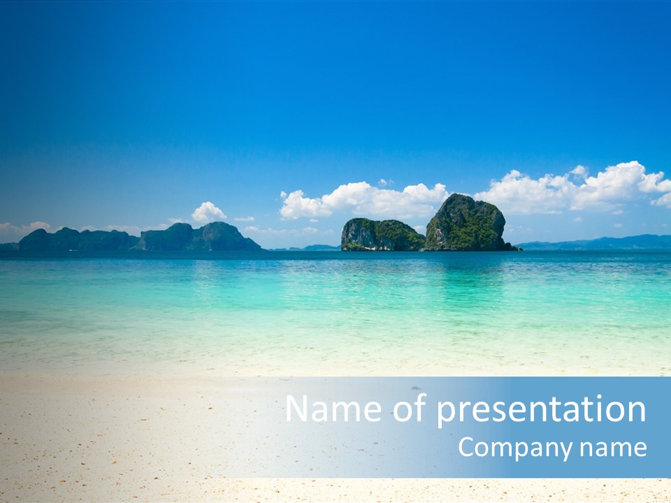 Stone Ocean Beach PowerPoint Template