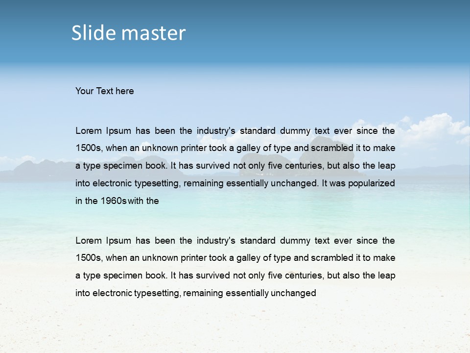 Stone Ocean Beach PowerPoint Template