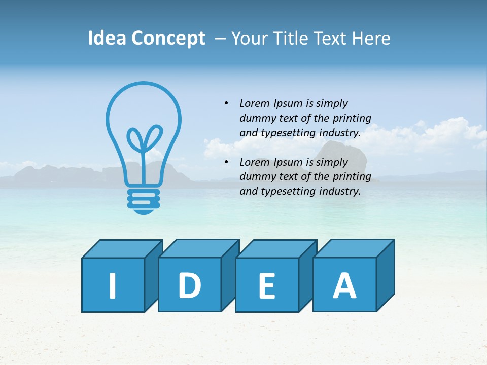 Stone Ocean Beach PowerPoint Template