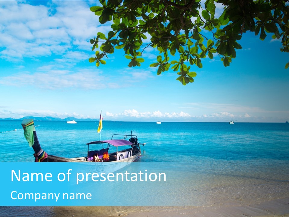 Resort Clear Nature PowerPoint Template