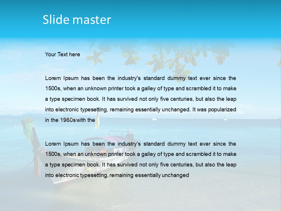 Resort Clear Nature PowerPoint Template