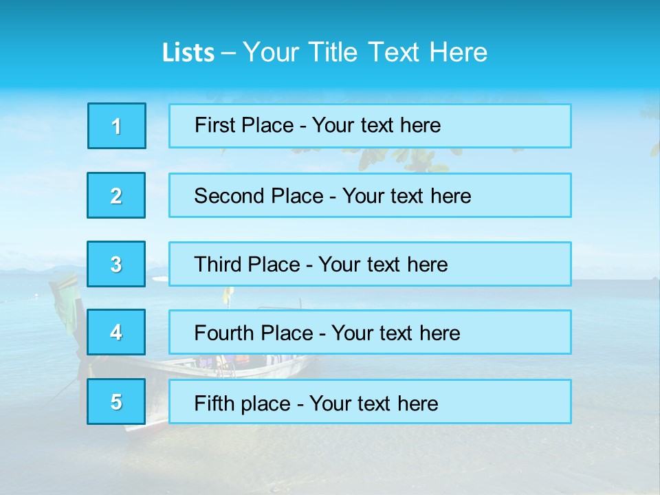 Resort Clear Nature PowerPoint Template