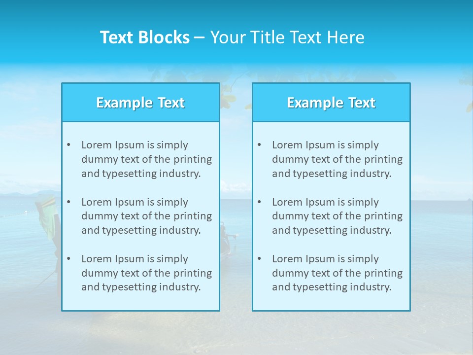 Resort Clear Nature PowerPoint Template