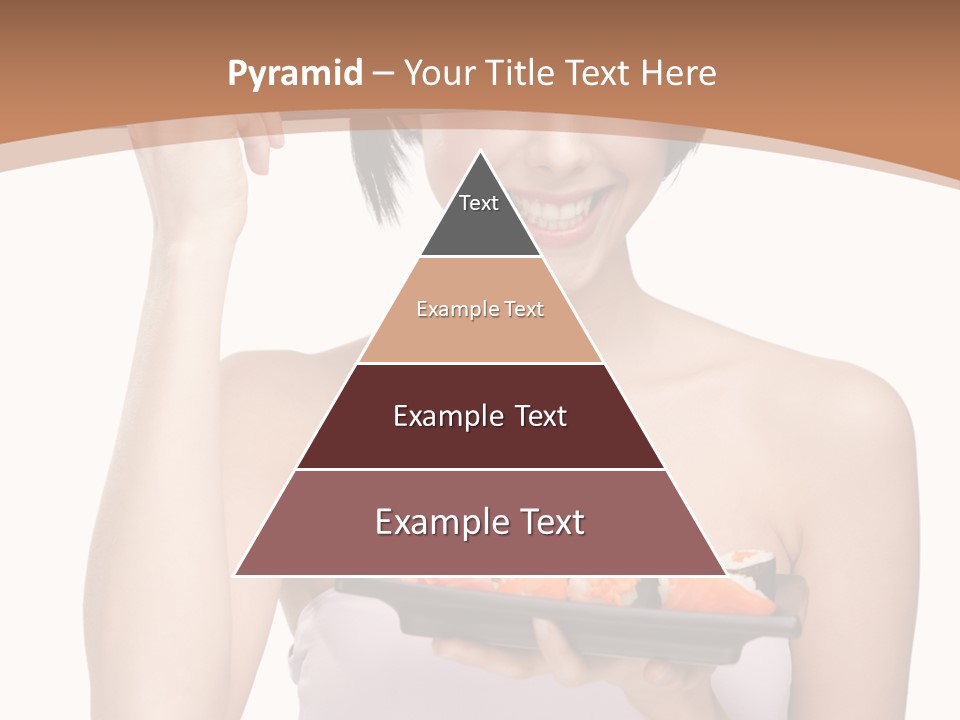 Plate Person Woman PowerPoint Template