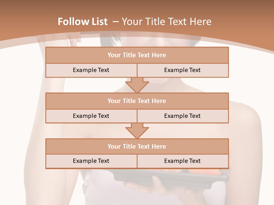 Plate Person Woman PowerPoint Template