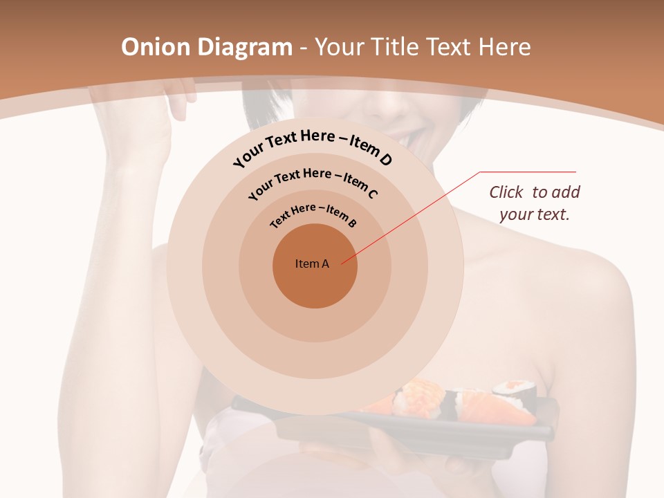 Plate Person Woman PowerPoint Template