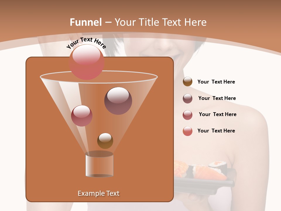 Plate Person Woman PowerPoint Template