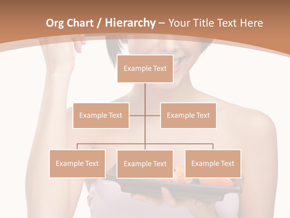 Plate Person Woman PowerPoint Template