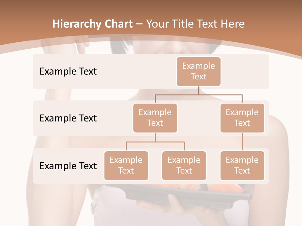 Plate Person Woman PowerPoint Template