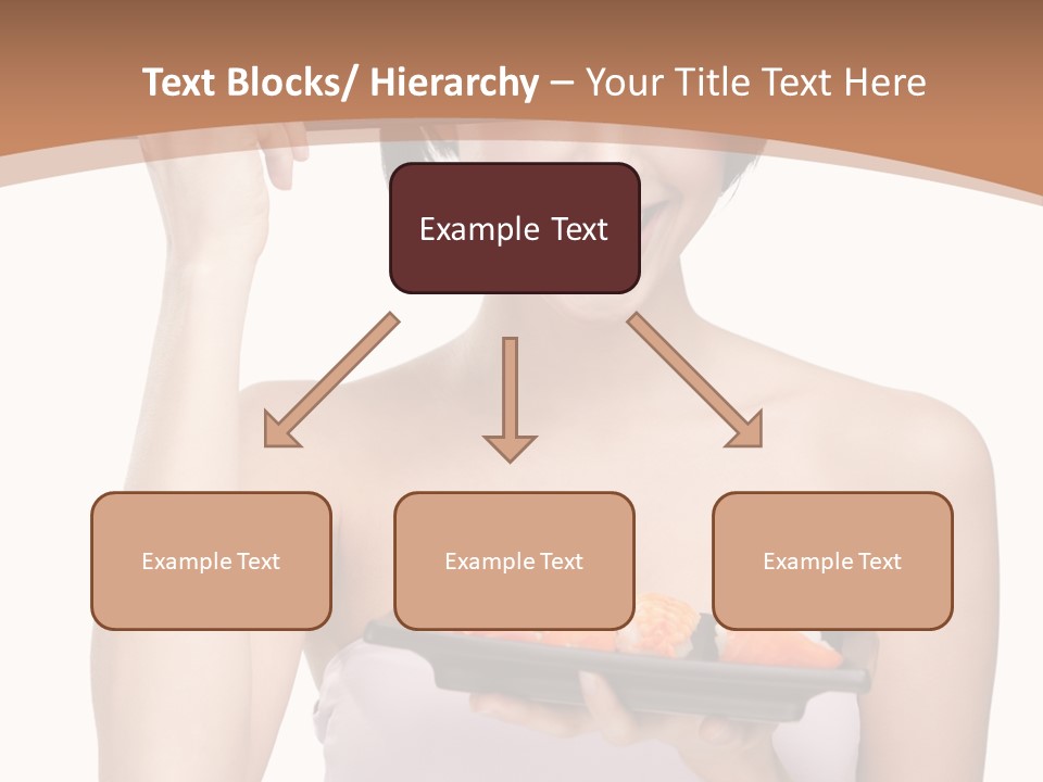 Plate Person Woman PowerPoint Template