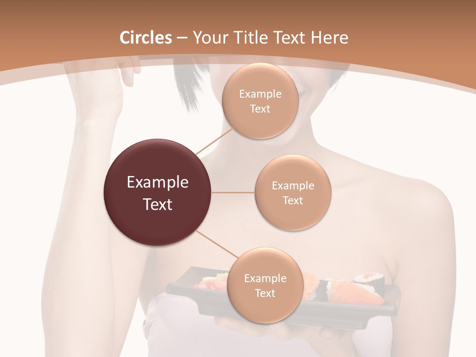 Plate Person Woman PowerPoint Template