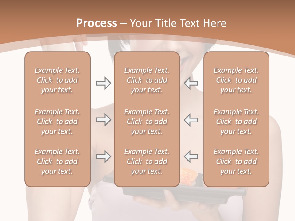 Plate Person Woman PowerPoint Template